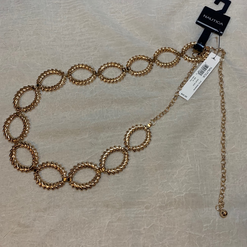 Nautica gold belt
